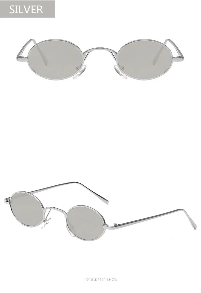 NYWOOH роскошные круглые солнцезащитные очки для женщин и мужчин маленькие металлические овальные солнцезащитные очки ретро женские мужские черные красные желтые линзы очки