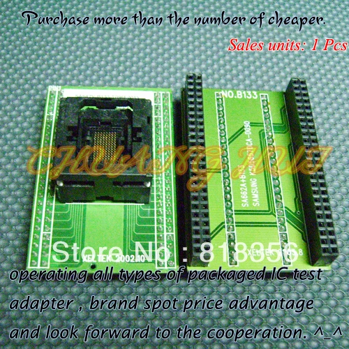 

SA642V-B133-T096F001Y Programmer Adapter UBGA96/D96 BGA96 Xeltek Programmer Adapter Pitch=0.8mm