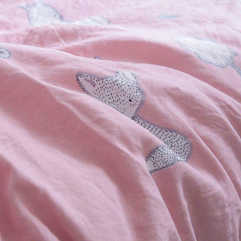 Летнее одеяло с розовым принтом, вымытое Хлопковое одеяло для взрослых, мягкое одеяло s, диван-кровать, как простыня покрывало, 1 шт