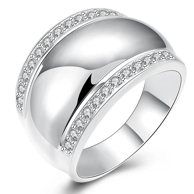 JEEXI Modern 925 Sterling Silver Rings For Women Man Invisible Setting CZ Crysta JEEXI Modern 925 Sterling Silver Rings For Women Man Invisible Setting CZ Crysta