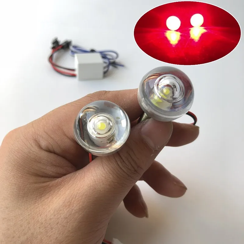 

12v Mini Led Motorcycle License light Rear tail stop brake strobe light Police Emergency flash fog light DRL Day warning light