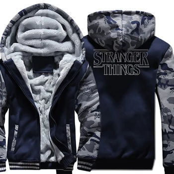 

Sweatshirts Men 2019 Winter Fashion Thick Hoodie Men's Sportswear STRANGER THINGS Hip Hop Hoodies Men Tracksuit Harajuku Hoody