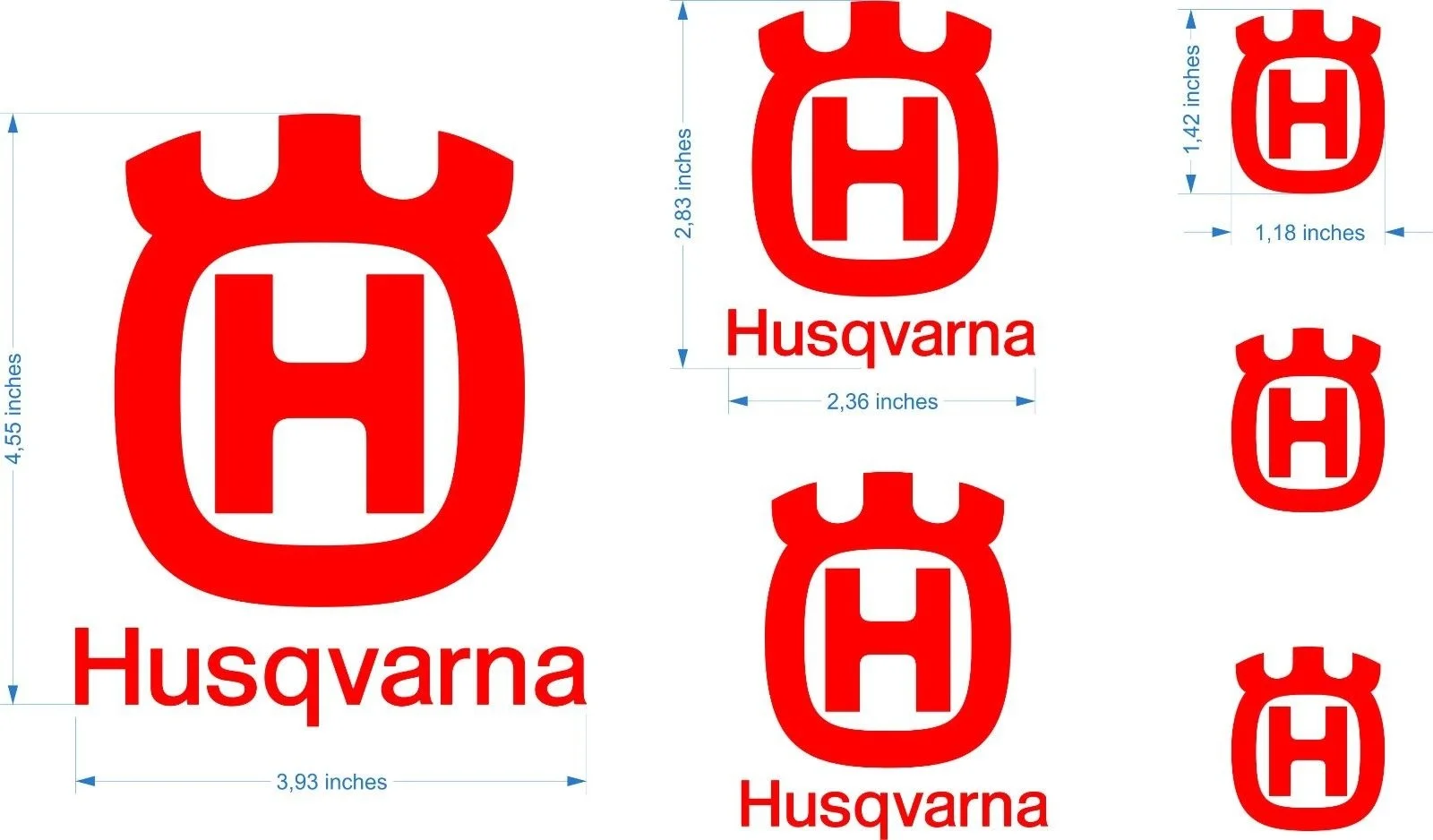 

For 1Set Husqvarna Motorcycle Decal Stickers KIT - SUPER PRICE, BEST QUALITY #SK-043 Car Styling