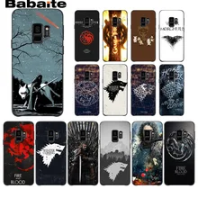 Babaite Juego de tronos recién llegado negro teléfono móvil funda para Samsung Galaxy s9 s8 plus note 8 note9 s7 s6edge fundas para móviles