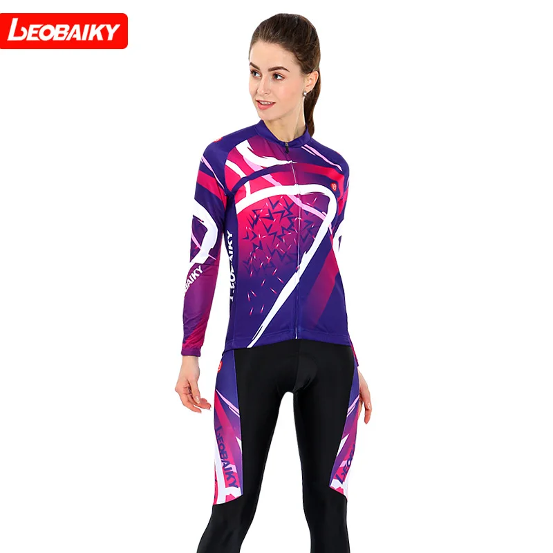 LEOBAIKY 2018 Brand Cycling Suit Jerseys Newest Pro Fabric Wear Long