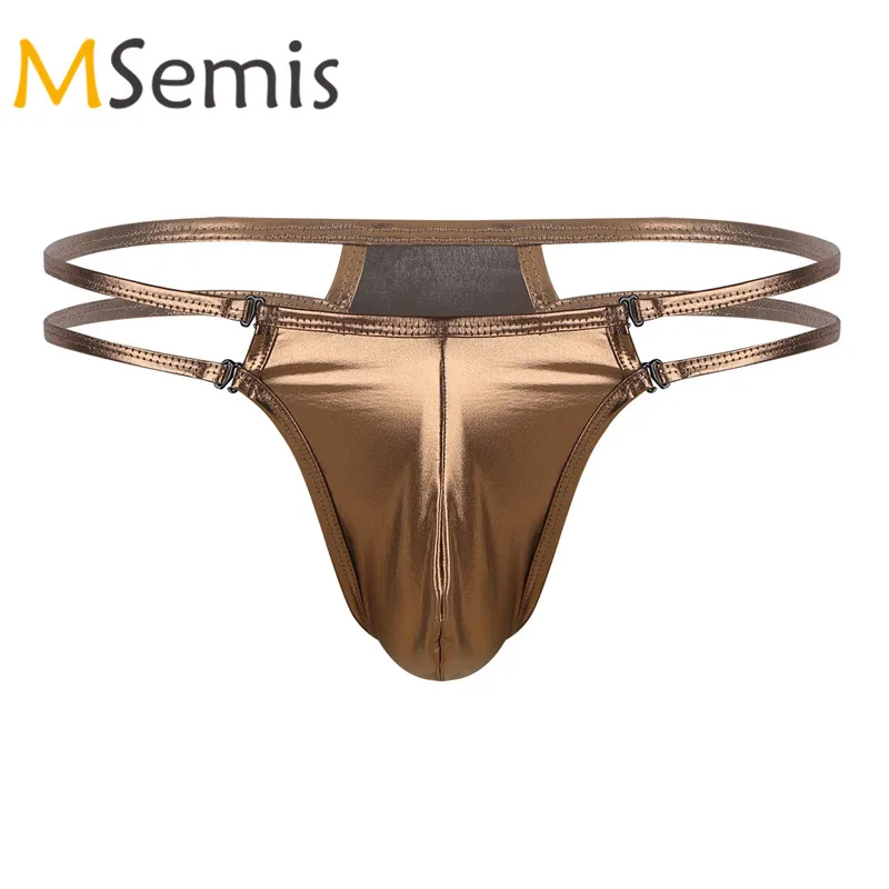 

Gay Swimwear Mens Bikini Swimsuit G-string Thongs Briefs Underwear Lingerie Bulge Pouch T-Back Male Thongs Panties Swimming Suit