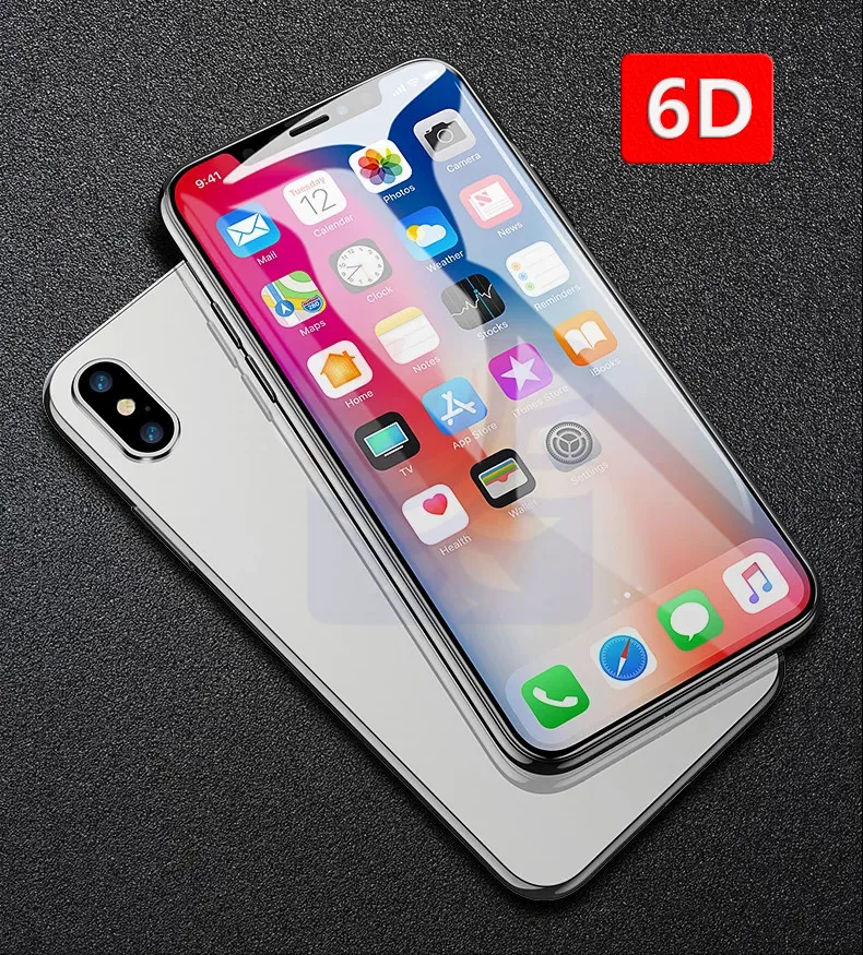 Peipeng Full Cover 6D Edge Tempered Glass For iPhone X XS 7 8 6 6s Plus Screen Protector For iPhone 10 XS MAX Film Protection05