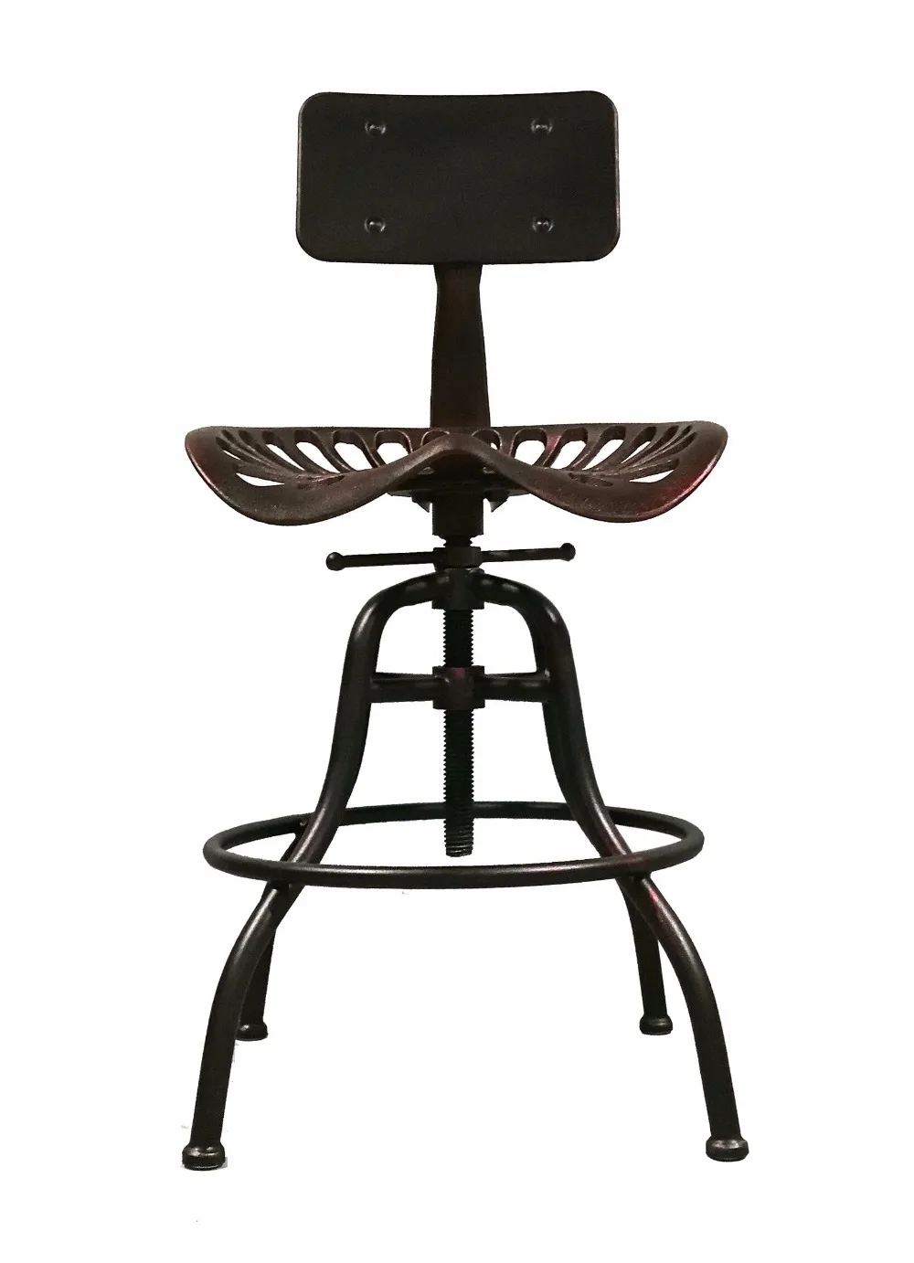 Промышленный стиль мебели Высота Регулируемый Барный стул поворотный Топ барный стул металлический кухонный Остров обеденный стул трактор сиденье