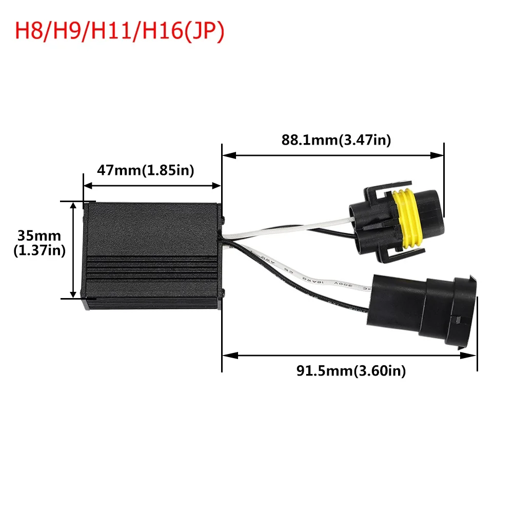 2 шт. H4/H7/H8/H11/H13/HB3(9005)/HB4(9006) Canbus жгут проводов адаптер светодиодный автомобильный головной светильник лампа авто фара противотуманный светильник CANBUS