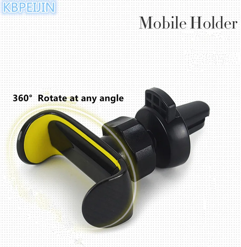 

HO Car styling Car Air Vent Mount 360 Degree Mobile Phone Holder for SsangYong korando kyron rexton 2 rodius actyon accessories