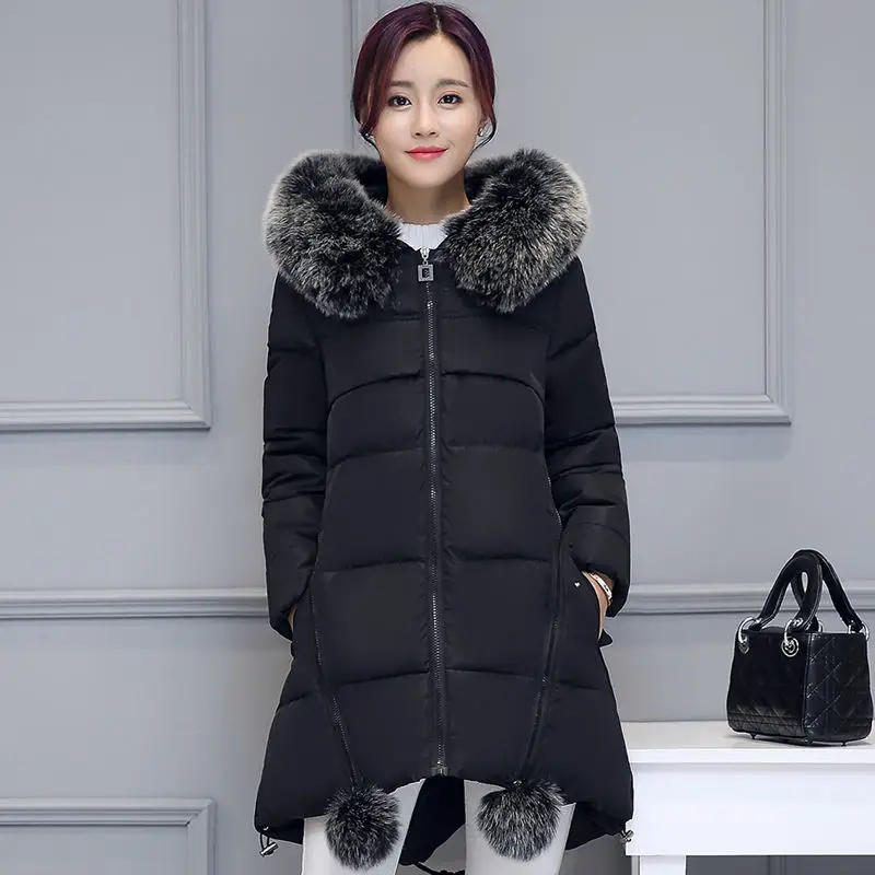 Зимняя куртка размера плюс 5XL 6XL, Женское пальто, парка с капюшоном, теплая плотная куртка, пальто с длинным рукавом, верхняя одежда, зимнее женское пальто Q951