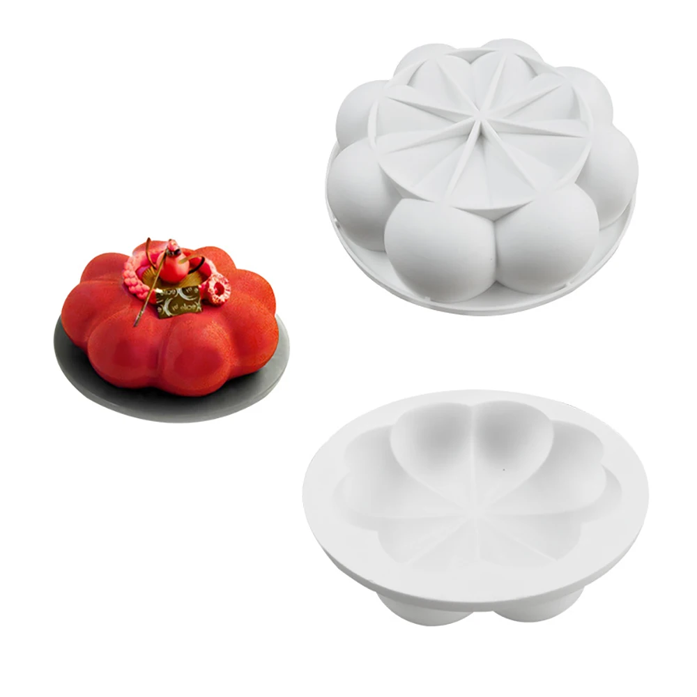 

GODWJ 3D Round Cake Mold Mousse DIY Baking Silicone Mold Fondant Chocolate Mold Cake Decorating Tools Dessert Baking Pan