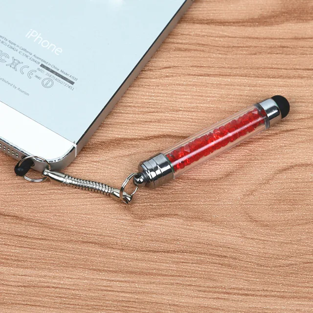 FFFAS Tablet Stylus Pen Mini Diamonds 3 5mm Earphone Port Dust Plug Mobile Phone Touch Pen