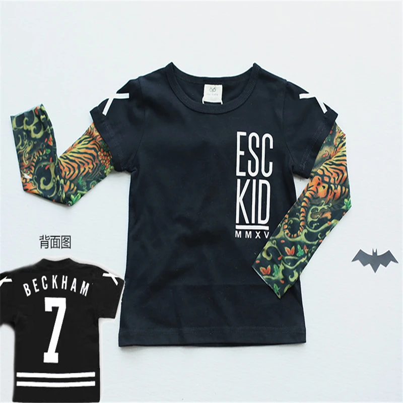 Boys T shirts Tattoo sleeve nununu fanshion Children ...