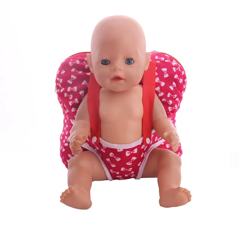 New Doll Accessories Red Outfit Bag for 18 inch American Doll or 43 cm