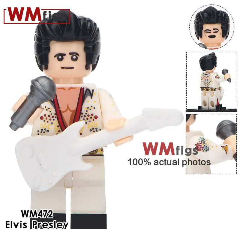 

Building Blocks Single Sale Elvis Presley Famous Singer Stripper Movie Action Cartoon Bricks Collection Best Children Gift Toys
