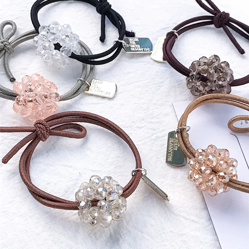 1 шт. милые фишки веревка Женские Простые волосы кольцо девушка сверхэластичная Резина лента веревка для волос G0417