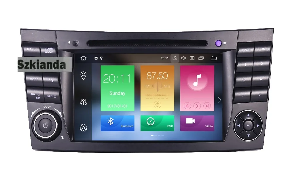 Discount 4G+32G Android 8.1 car radio multimedia player for Mercedes Benz E-Class E200 E220 E300 W211 E320 Wifi Radio DVD OBD Canbus Map 1