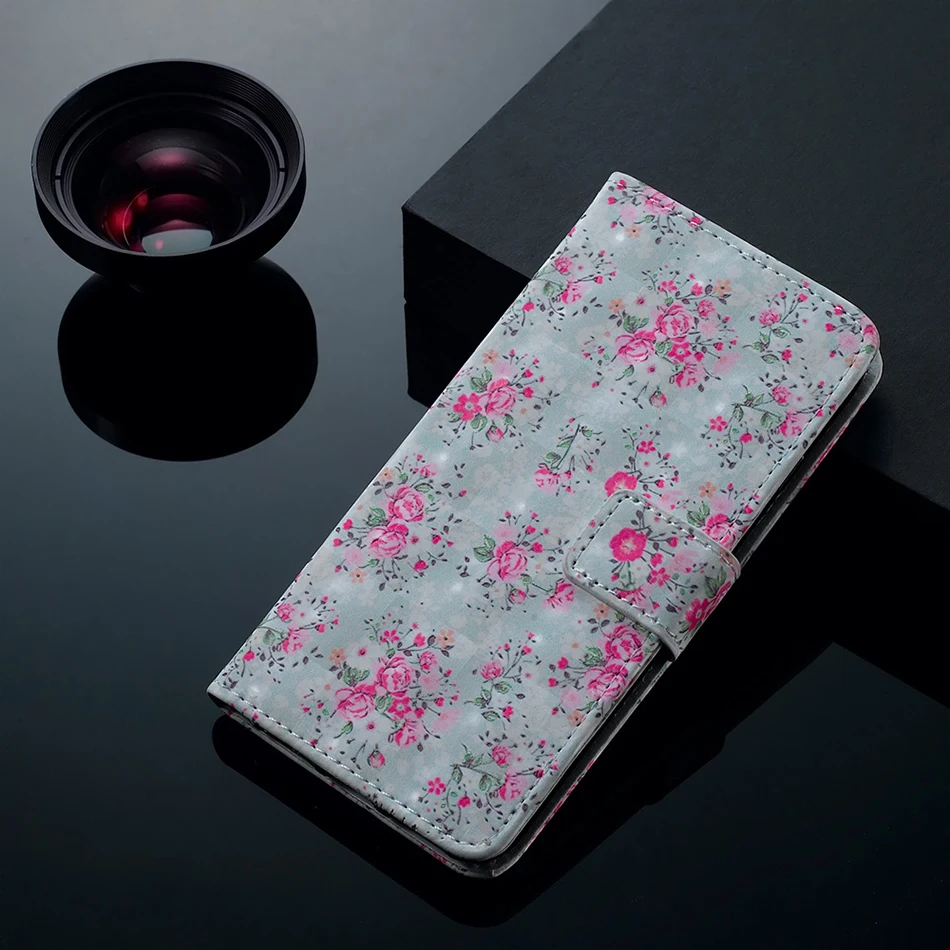 Кожаный бумажник чехол для телефона для samsung Galaxy S6 S7 Edge S8 S9 Plus S9+ S8+ G9650 G9600 цветочный флип-чехол для iPhone 11 8 7 чехол s