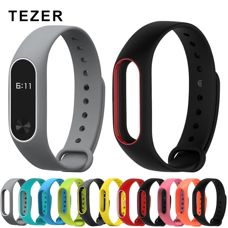 Супер Скидка ремешок 2 силиконовый цветной браслет Замена для Mi band смарт мужчин и