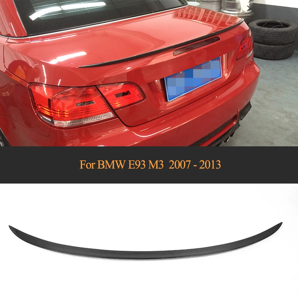 Чехол для багажника BMW E93 M3 2007 2013 из углеродного волокна|rear spoiler wing|spoiler wingcarbon fiber rear