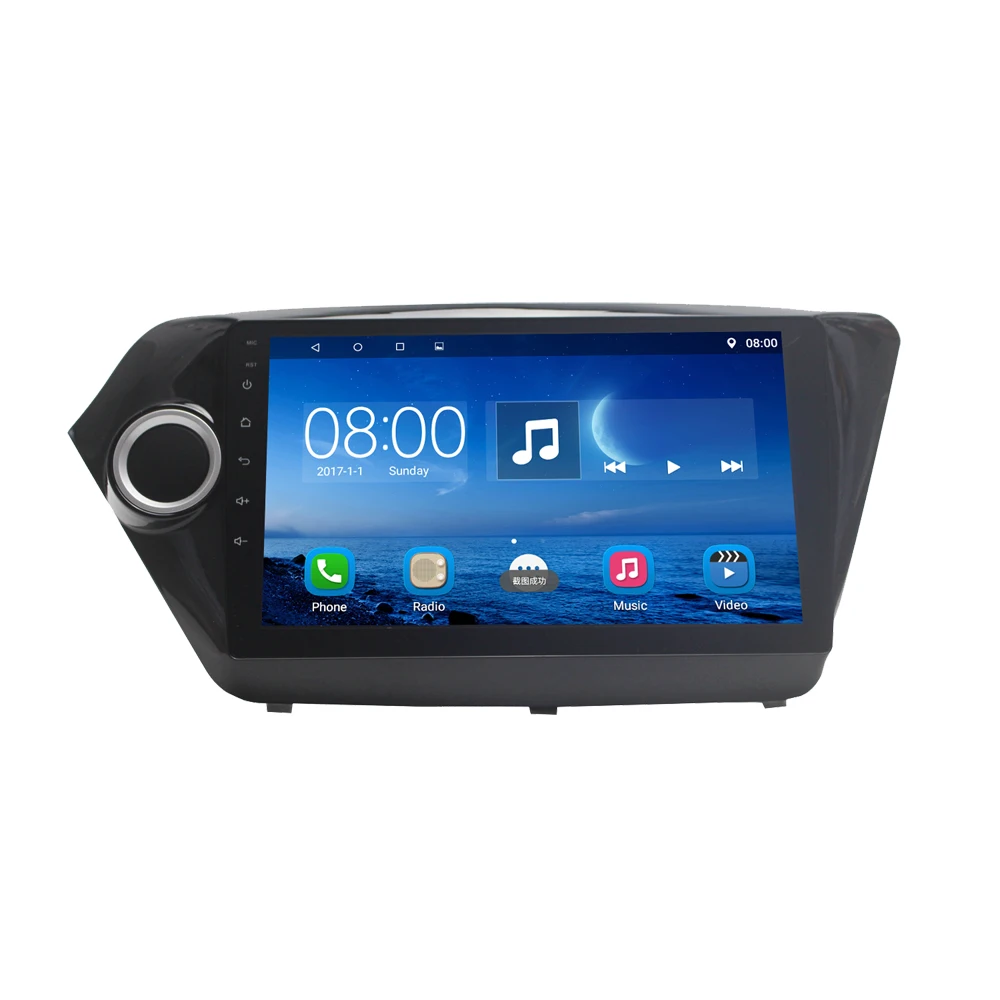 Excellent Bway 9"Car radio for KIA K2 2011 2012 2013 2014 2015 2016 Quadcore Android 7.0.1 car dvd player with 1G RAM,16G iNand 14