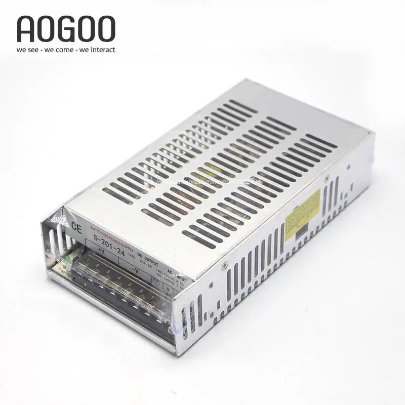 

201W 24V 8.4A LED Light Devices Switching Power Supply AC-DC PSU 100/110/220/230V S-201-24