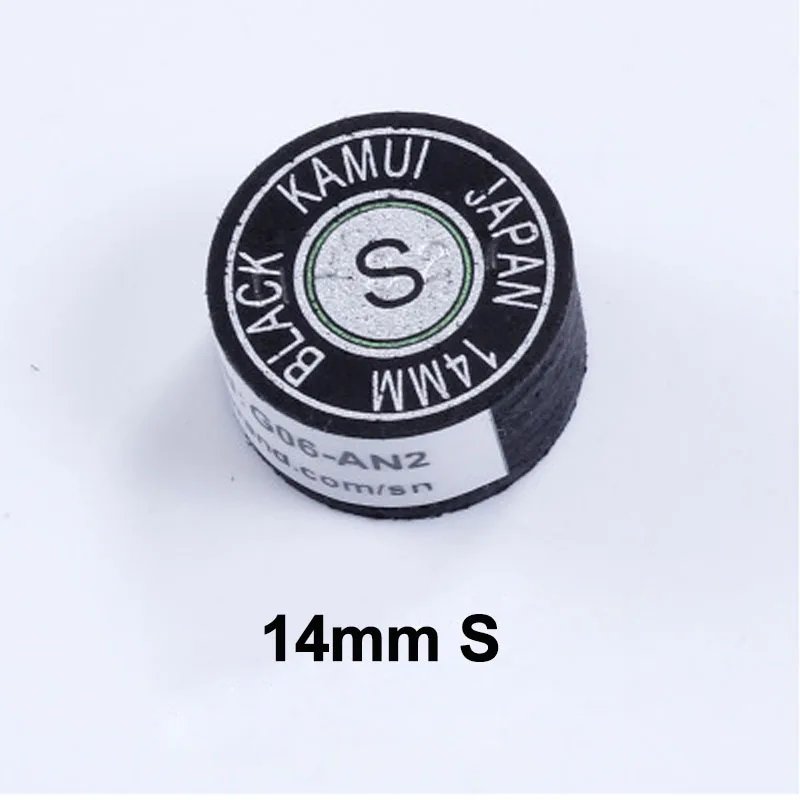 KAMUI пул Кии советы 14 мм Черный цвет SS/S/M/H снукер кия наконечник 11 мм желтый S/M/H - Цвет: C 14mm S