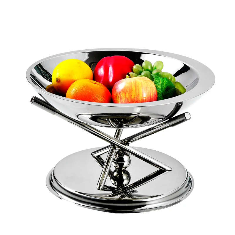 Large Crystal Glass Dish Serving Bowl Plate Fruit Decorative Tray Dinner Platter 