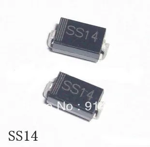 

100 PCS SS14 DO-214AC SMA 1N5819 SMD Surface Mounting Schottky Barrier Rectifier