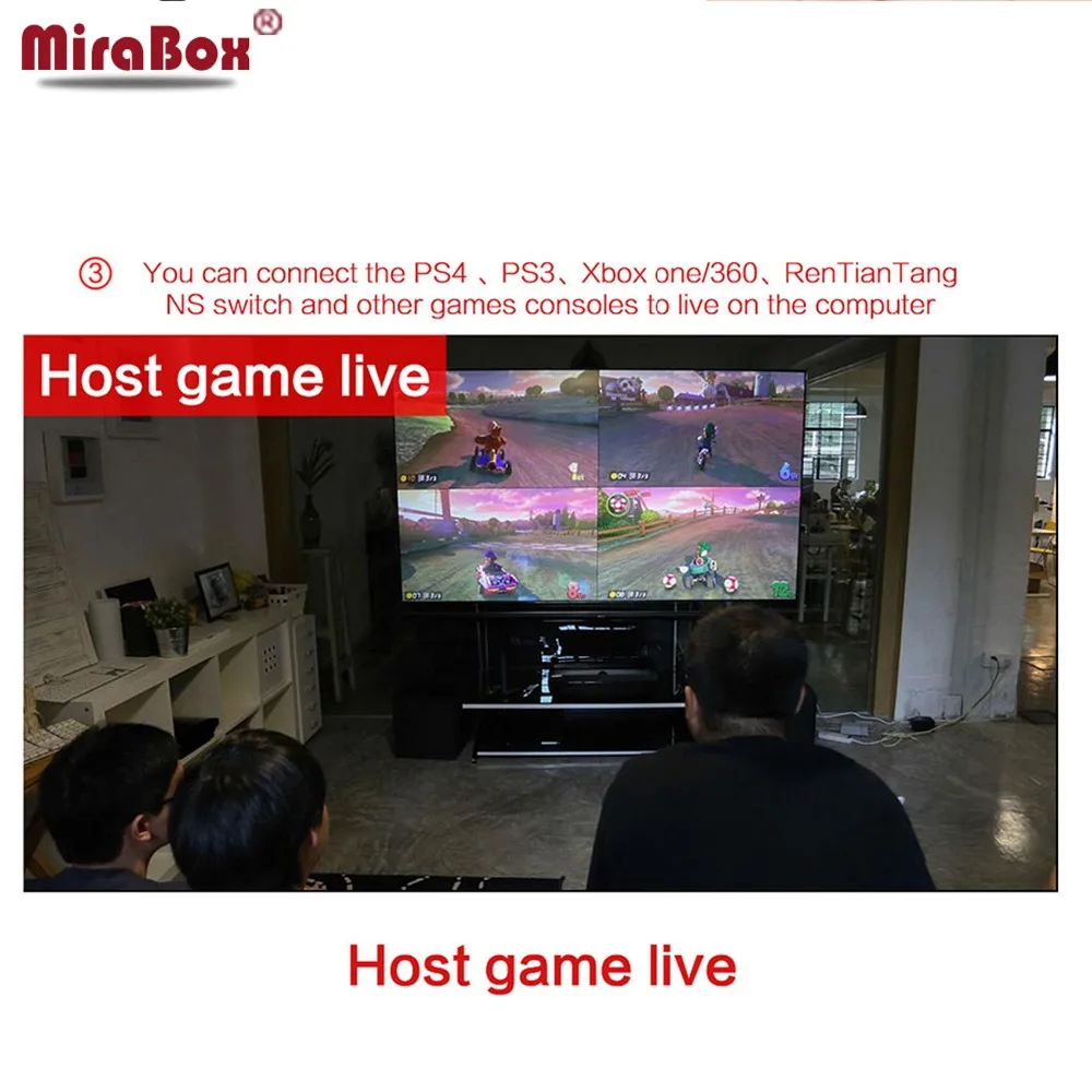 MiraBox HDMI Game Capture Card USB3.0 with Loop
