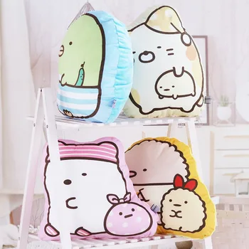 

San-X Corner Bio Kawaii Plush Pillow Stuffed Toys with Blanket Japanese Animation Sumikko Gurashi Pillow Kids Toys Girls Gifts