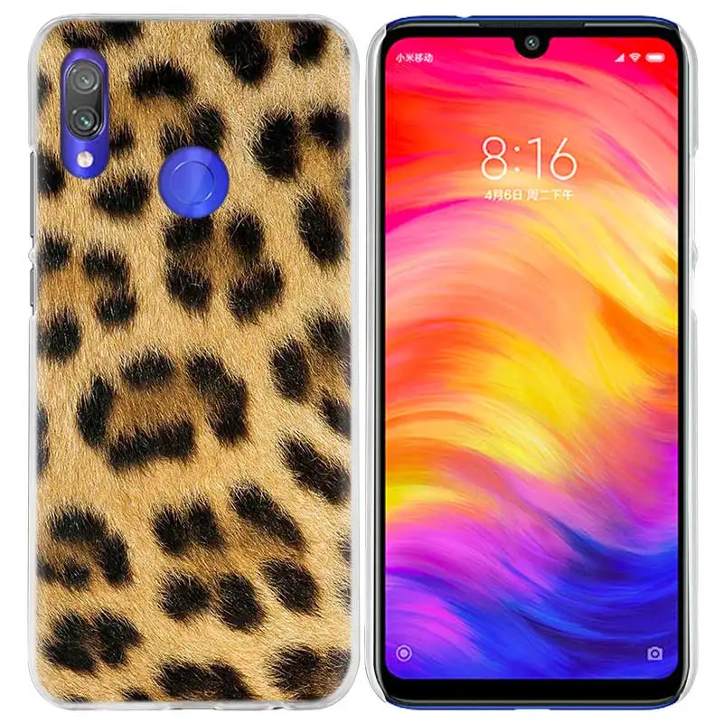 Чехол с принтом тигра и леопарда для Xiao mi Red mi Note 7 K20 6 6A Pro 7S 7A 8T S2 5 mi Note10 Play A1 A2 8 lite F1 жесткий чехол для телефона из ПК