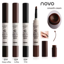 NOVO 3 цвета крем для бровей гелевая тушь для ресниц макияж водонепроницаемый гель для бровей долговечный карандаш для макияжа усилитель с кисточкой