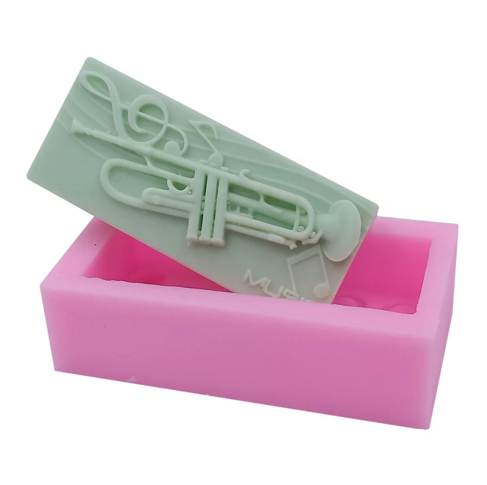 Trumpet Design Soap molds Handmade Silicone Mold for Bar ...