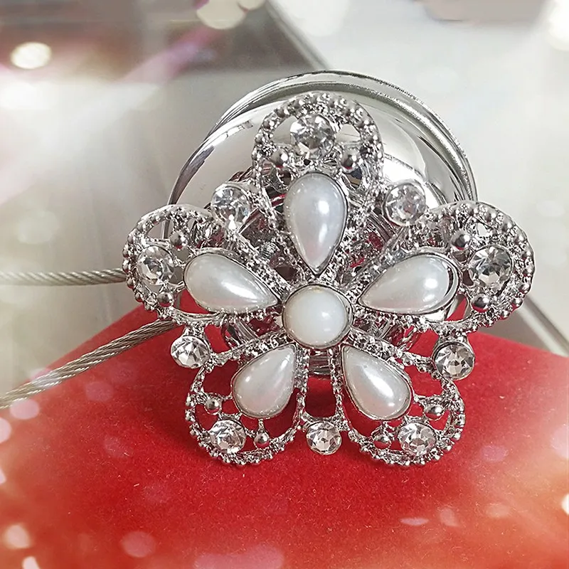 

Magnet Resin Flower Shape Curtains Tie Buckle Window Curtains Magnetic Tieback Holder Curtain Strap Accessories