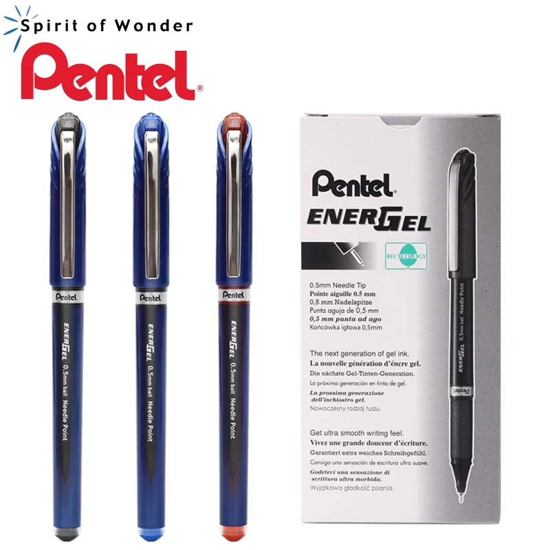 3 шт PENTEL быстросохнущая гелевая ручка 0,5 мм BLN25 большая емкость бизнес-ручка для подписи для студента осмотра специализированная ручка на водной основе