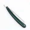 Straight Razor Folding shaving razor Gold dollar Model 100 Stainless Steel blade sharp Green handle with gift box 10PCS/LOT NEW 6