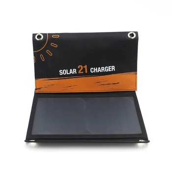 

Solar Charger 21W 1200mA Solar Panels Charger with Usb Port Solar Battery Charge Power for Mobile Phones 5V USB Portable