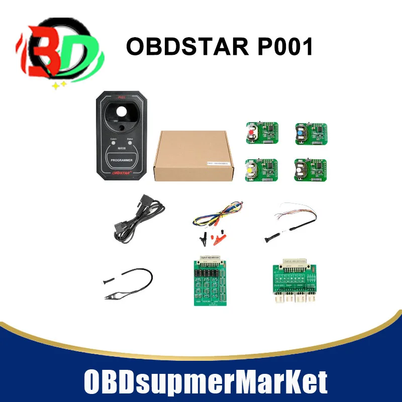 

Программатор OBDSTAR P001 для X300 DP/Key Master DP, адаптер EEPROM, адаптер RFID и адаптер для обновления ключей 3-в-1