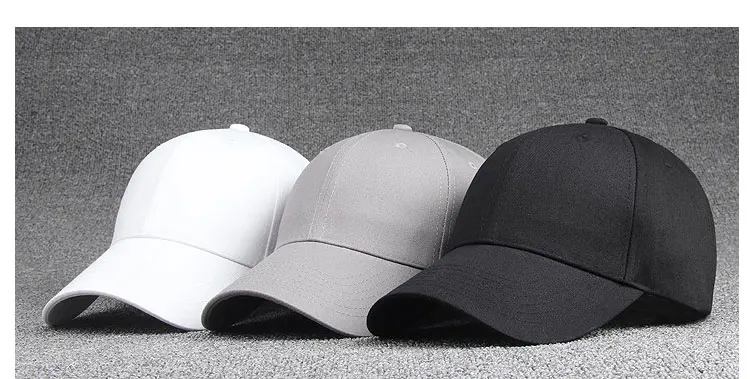 women's cap men solid unisex black women men's baseball cap men female pink with a gift (21)