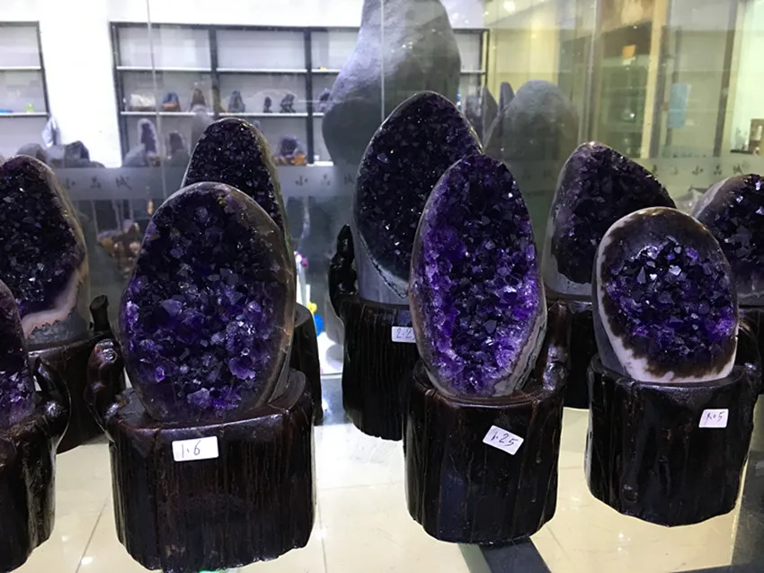 600g Amethyst Crystal Cluster Amethyst Geode From Uruguary Specimen Amethyst Geode Natural Stones And Minerals Stones Aliexpress