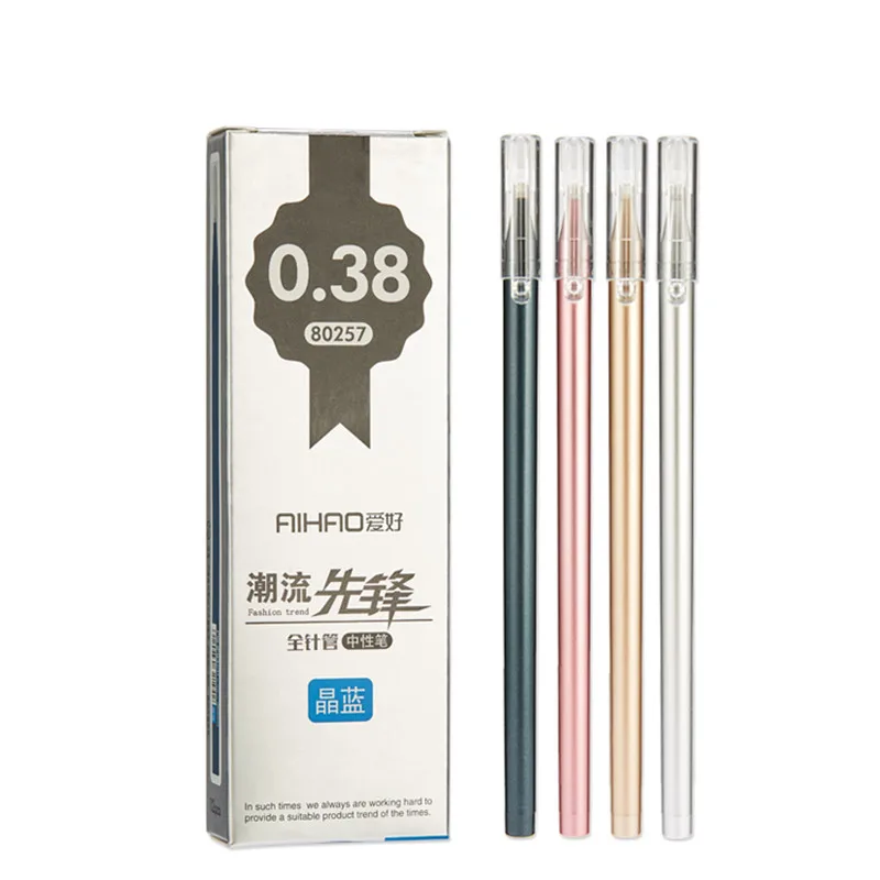 AIHAO все металлические стержни 0 38 мм иглы нейтральная ручка 80257 Tide Pioneer углеродная