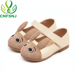 CNFSNJ 2017 new autumn Cute Rabbit Ears Baby Shoes Leather Baby Shoes Shinning Newborn Shoe Soft Infants Shoes Sneakers