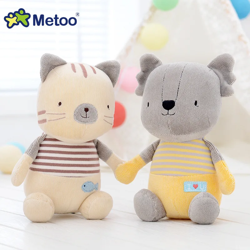 Metoo Doll Kawaii Cute Sweet Rabbit Soft Cartoon Animals Plush Stuffed Toys For Girls Baby Kid Children Christmas Birthday Gift