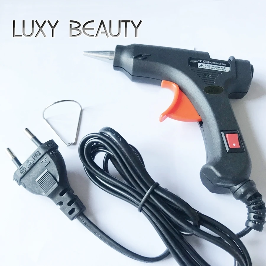 LUXY SCHÖNHEIT Hot Melt Kleber Pistole Hohe Temp Handliche Heizung Kleber Können Verwendet Werden Für Haar Perücke Bindung Für DIY