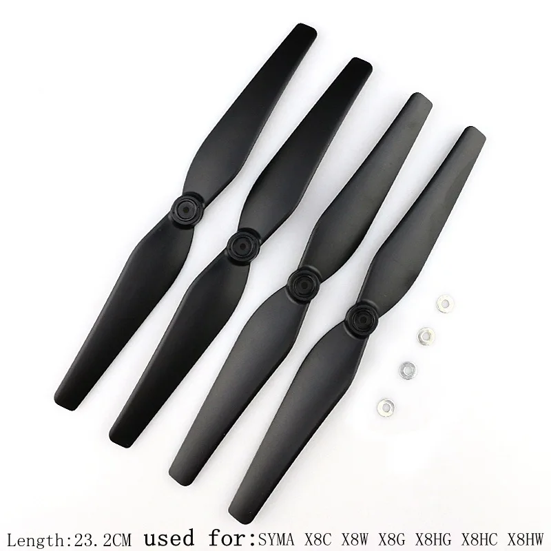 

Black Propellers For Syma X8c X8w X8g X8hg X8hw Rc Quadcopter Blade Accessory Rc Drone Spare Parts Helicopter Screws