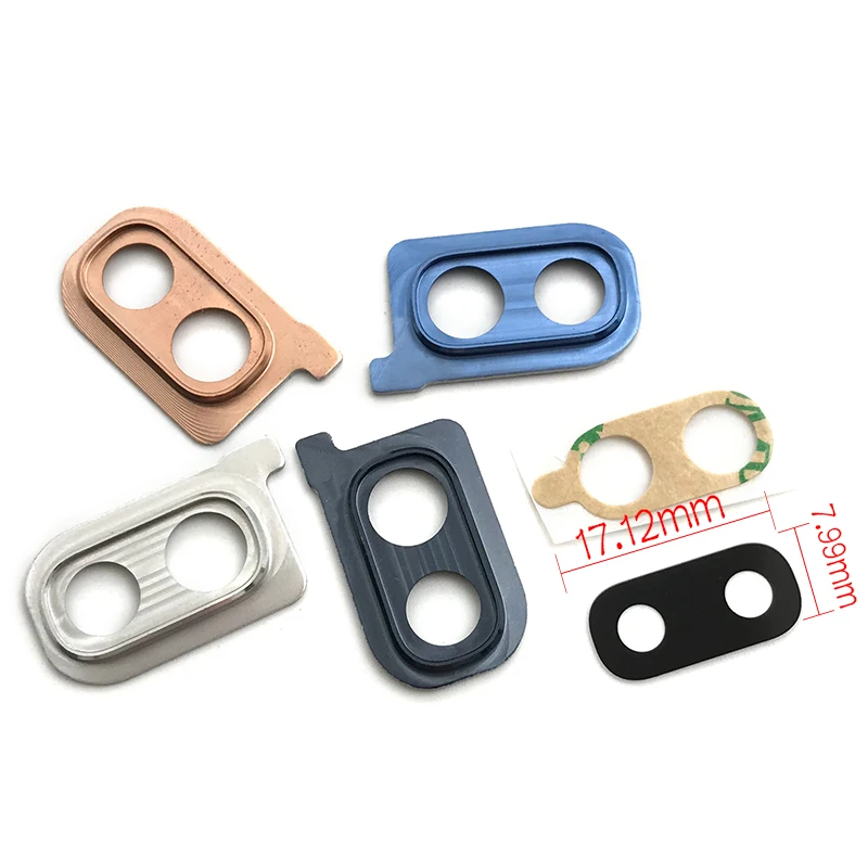 

For Samsung Galaxy A40 A405 A405F Rear Camera Glass Lens Cover With Frame Holder with Sticker Replacement Spare Parts