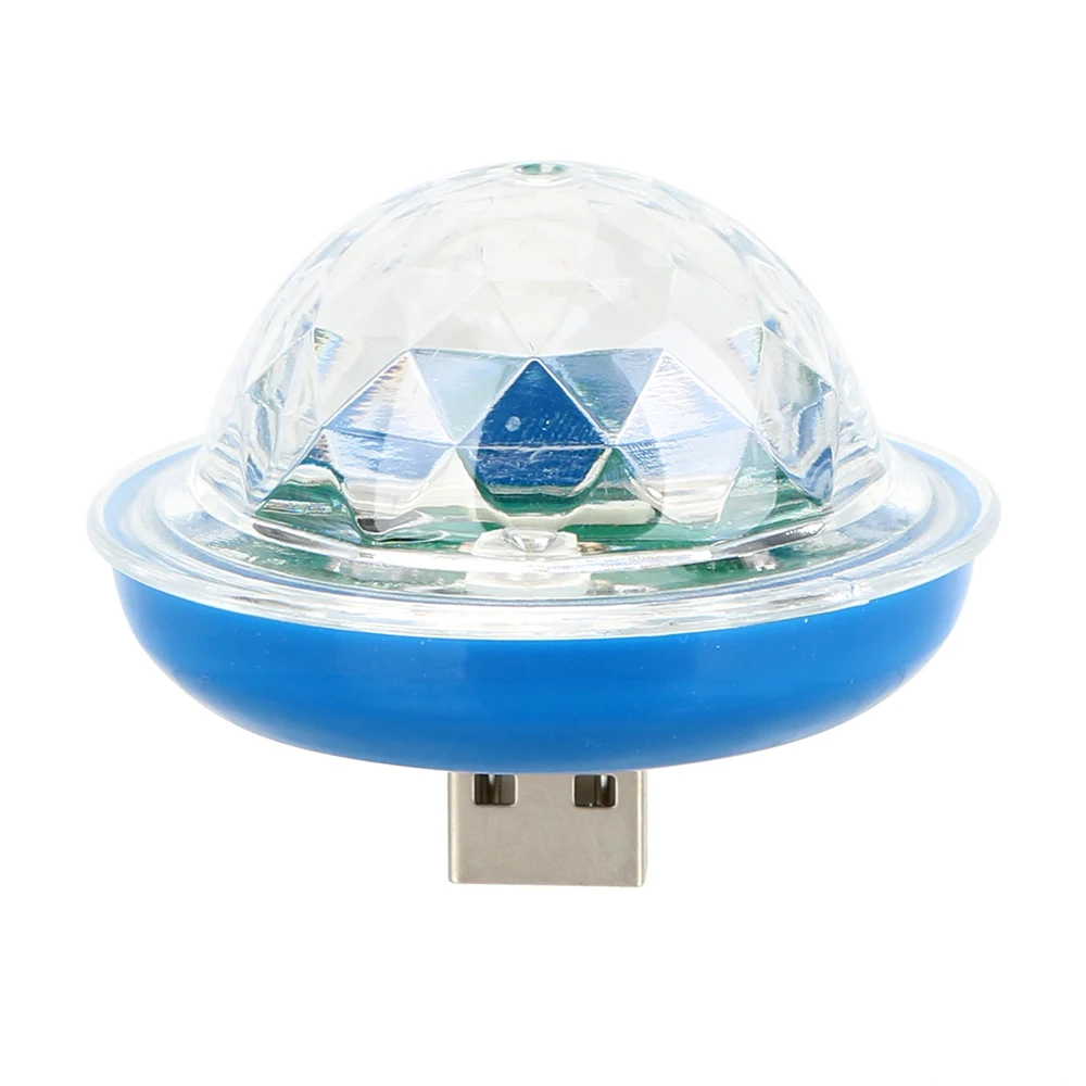 YOSOLO UFO Форма Красочный волшебный шар USB светодиодный светильник для сцены Mini USB светодиодный вечерние светильник s интерьерное декоративное украшение - Название цвета: Синий