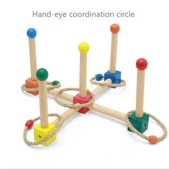 

Montessori teaching aids kindergarten sensory puzzle children's toy hand-eye coordination circle toys for children